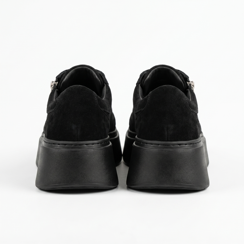 ДАМСКИ ОБУВКИ LUSI BLACK VELUR / EFEKT