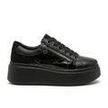 ДАМСКИ ОБУВКИ LUSI BLACK / LAK CROCO