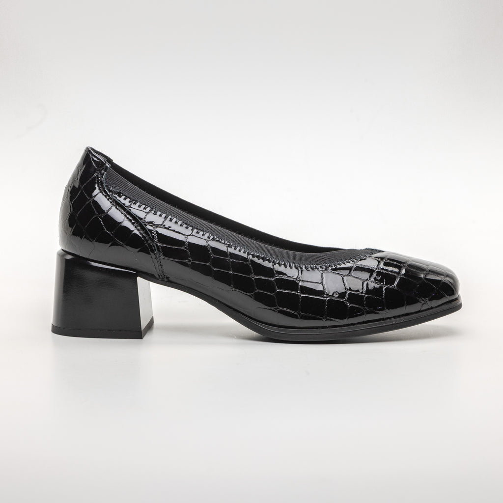 ДАМСКИ ОБУВКИ PITILLOS BLACK CROCO ELASTIC