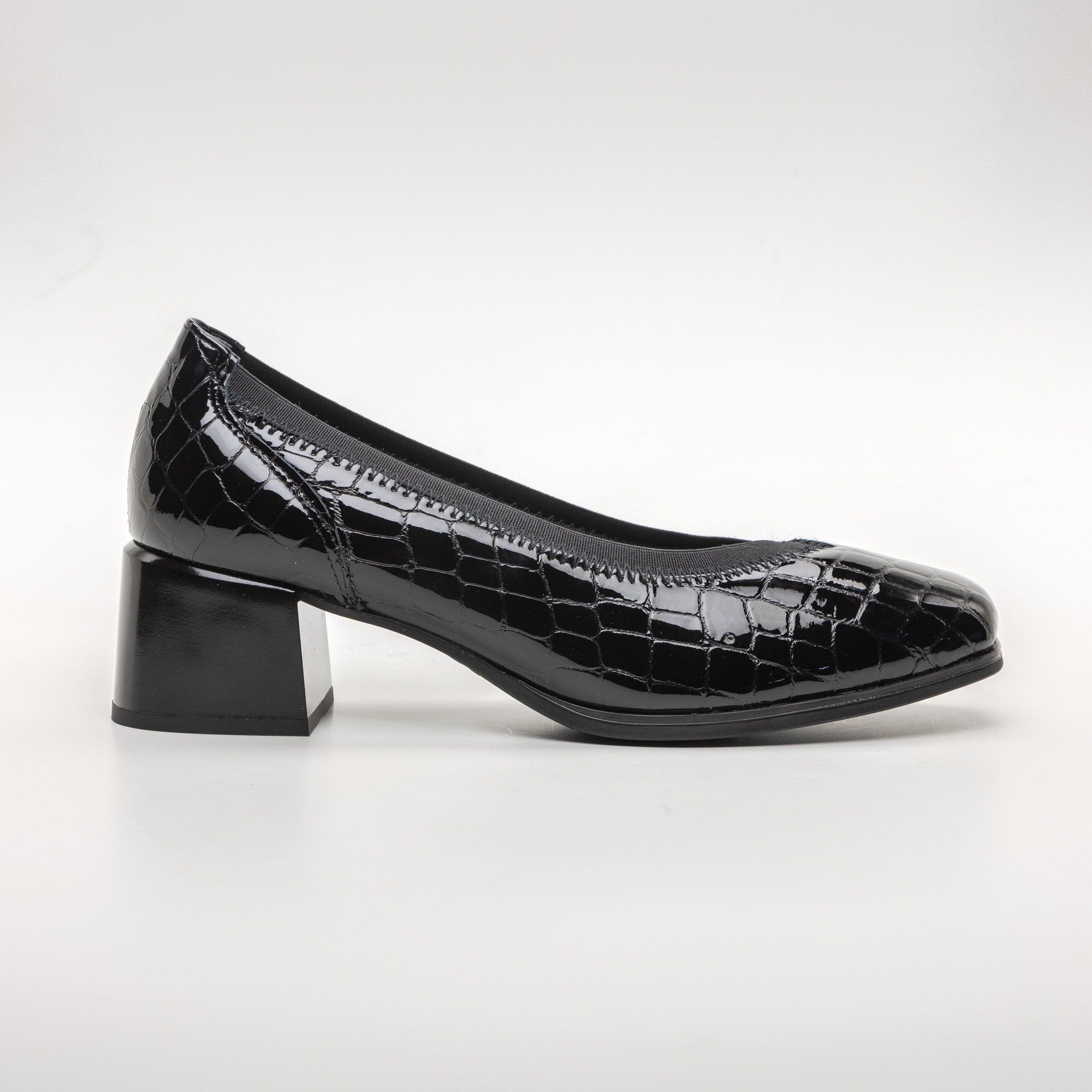 ДАМСКИ ОБУВКИ PITILLOS BLACK CROCO ELASTIC