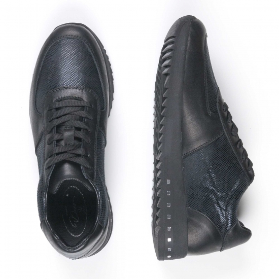 Дамски спортни обувки LINDA BLACK/EFEKT