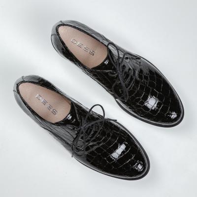 Дамски обувки EVA black lak croco