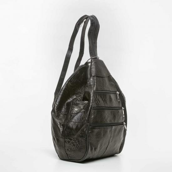 Дамска чанта KLARA BLACK kroko